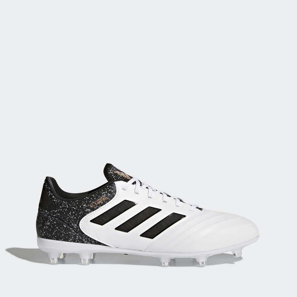 Adidas Copa 18.2 Firm Ground - ποδοσφαιρικα παπουτσια ανδρικα - Ασπρα/Μαυρα/Χρυσο Χρωμα,Μέγεθος: EU